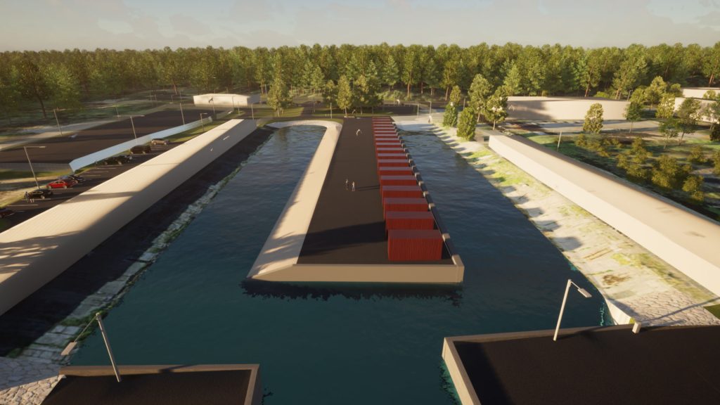 Narva-Jõesuu Kalursadama 3D joonis